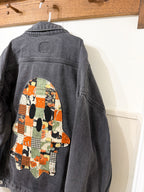 quilted ghost denim jacket