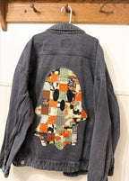 quilted ghost denim jacket